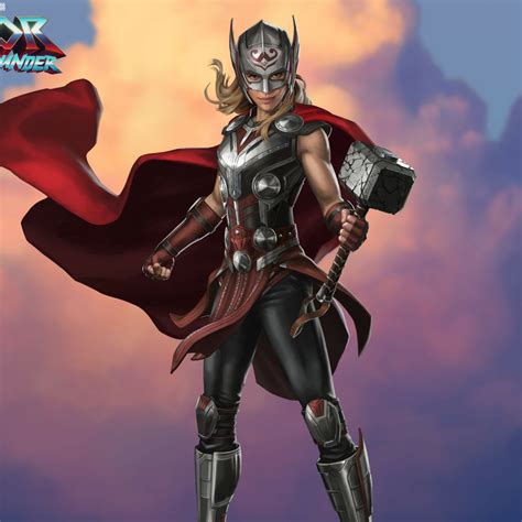 1080x1080 Love And Thunder Hd Lady Thor 1080x1080 Resolution Wallpaper