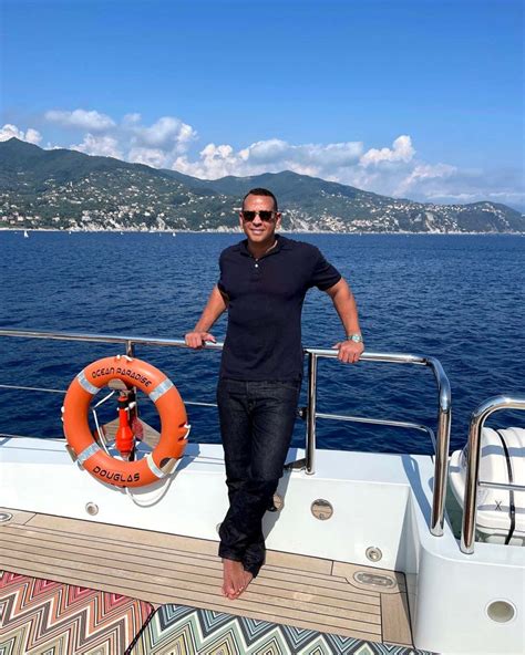 Alex Rodriguez Poses Shirtless After European Birthday Party