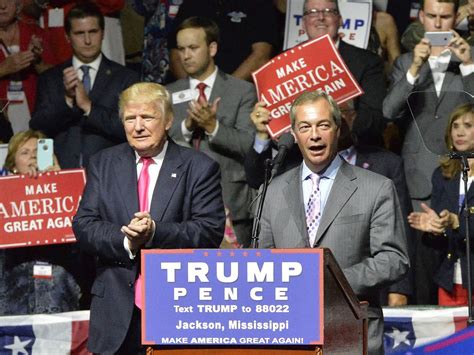 Donald Trump And Nigel Farage Are Two Rich White Men Who Overturned The Elite And Made
