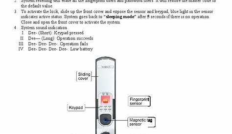 Fingerprint Door Lock Manual e6092 | Fingerprint | Password