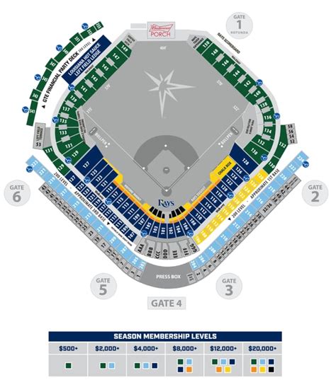 Tropicana Field Seating Chart With Row Letters Two Birds Home
