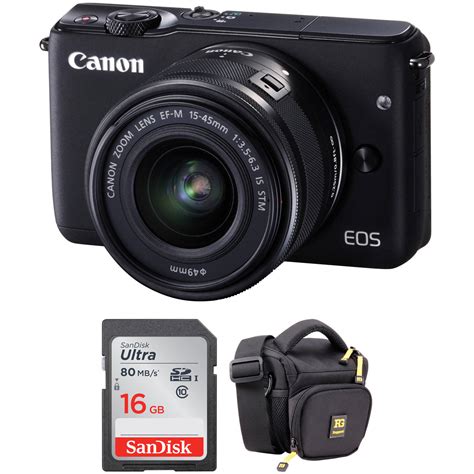 Canon Eos M10 Mirrorless Digital Camera With 15 45mm Lens Basic