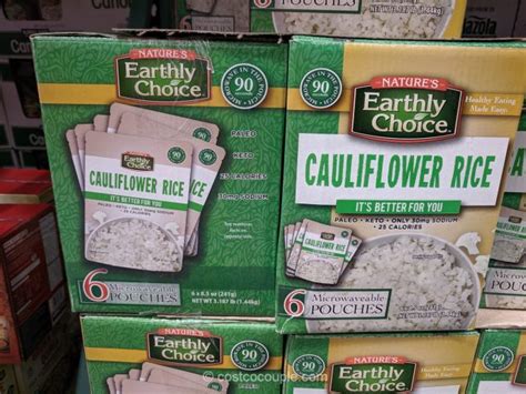 Cauliflower rice is very common in low carb cooking, just wanted everyone to be aware that carrots. Nature's Earthly Choice Cauliflower Rice Costco ...