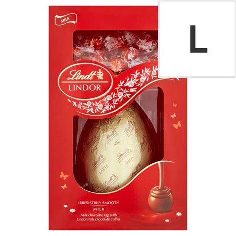 Lindt Lindor Milk Chocolate Easter Egg And Truffles 285g Tesco Groceries