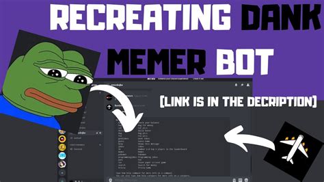 I Tried Recreating The Dank Memer Bot New Bot Available On My