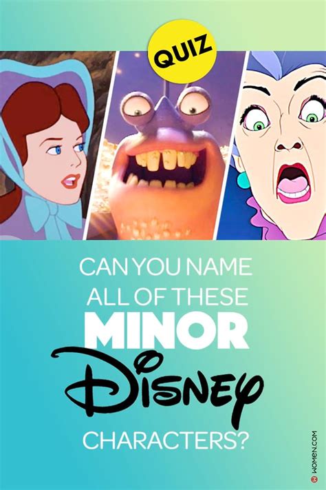 Disney Quiz Can You Name All Of These Minor Disney Characters In 2020 Disney Quiz Disney