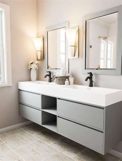 The Beauty Of A Floating Bathroom Vanity Home Vanity Ideas