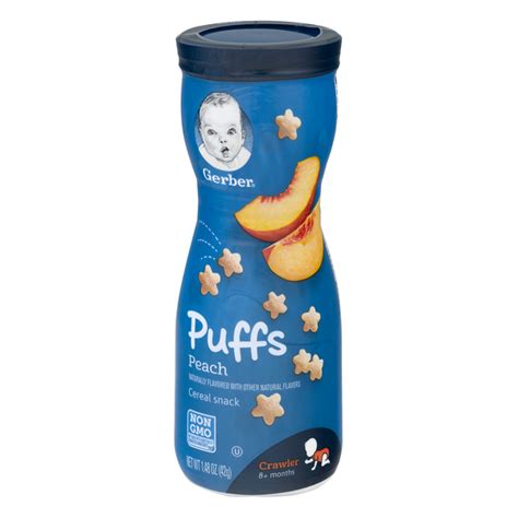 Save On Gerber Puffs Cereal Snack Peach Order Online Delivery Giant
