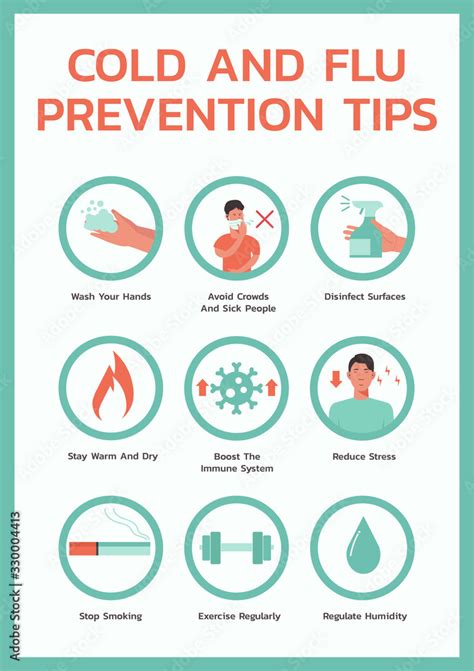 Cold And Flu Prevention Tips Infographic Healthcare And Medical About
