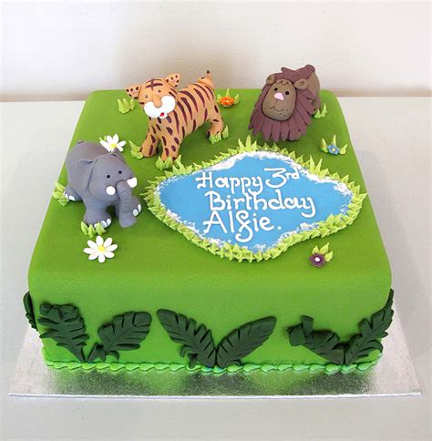 Jungle Birthday Cake The Cakery Leamington Spa