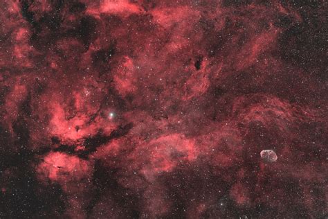 Sadr Nebula To Crescent Cygnus Wide Field Rastrophotography