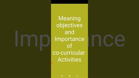 Integrates technology in daily learning. Meaning , objectives & importance of co-curricular ...