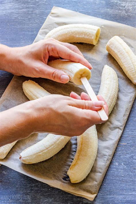 healthy frozen banana pops recipe happy foods tube