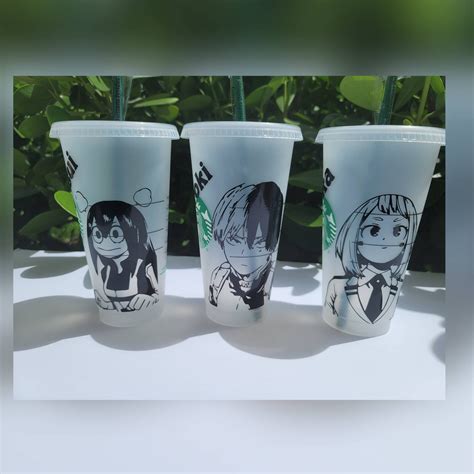Custom Anime Starbucks Cup Etsy Shop Sells Anime Starbucks Mugs