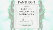 Rudolf I, Margrave of Baden-Baden Biography | Pantheon