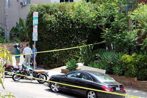 Crime Scene Unfolds In The Stabbing Death Of A Man In West Hollywood