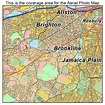 Aerial Photography Map of Brookline, MA Massachusetts