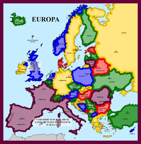 Map Of Latin Led Europe By Matritum On Deviantart