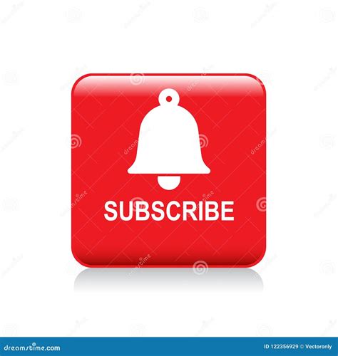 Subscribe Bell Icon Stock Illustration Illustration Of Buttons 122356929