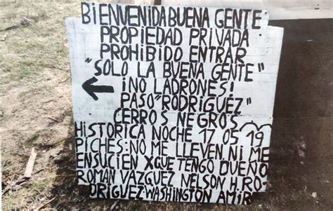 Se Robaron Hasta El Cartel Vecinos De Cerros Negros Denuncian Ola De