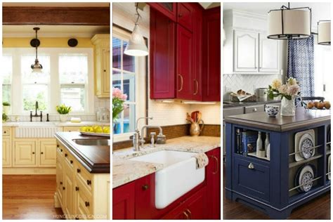 Depending on what material and hardware you use, kitchen cabinets typically consume half your kitchen renovation budget, and take up approximately 40% of the visual space in your kitchen. 20 Beautiful Kitchen Cabinet Colors - A Blissful Nest
