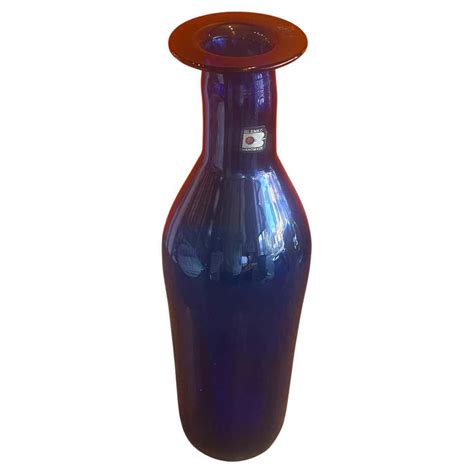 Midcentury Blenko Glass Carafe With Stopper At 1stdibs