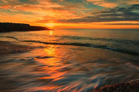 Italy Sea Sunset Wallpaper Nature And Landscape Wallpaper Better