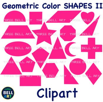 Geometric Math Shapes Ii Clip Art By Three Bell Art Tpt