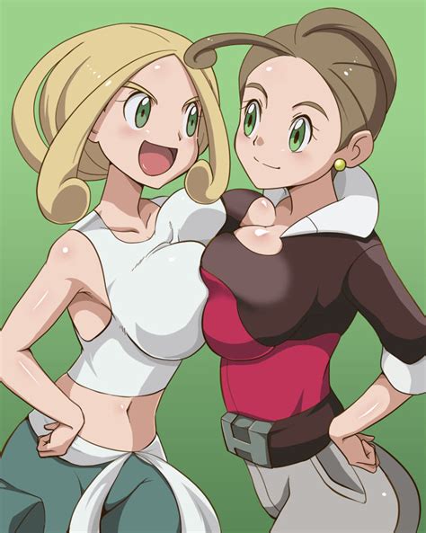 Rule 34 2girls Alexa Pokemon Breast Breast To Breast Cleavage Green