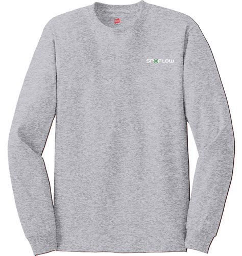 Hanes Authentic 100 Cotton Long Sleeve T Shirt Spx Flow