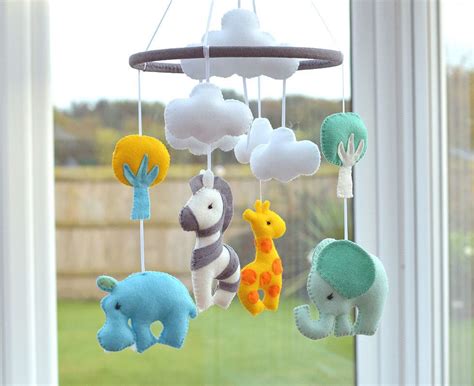 Use them to make ornaments, finger puppets, baby mobile and more. Baby Nursery Animal Mobile / Felt Baby Mobile / Safari ...