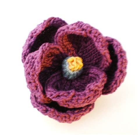 Pdf Knit Flower Pattern Peony Knit Flower By Ohmaydiy On Etsy