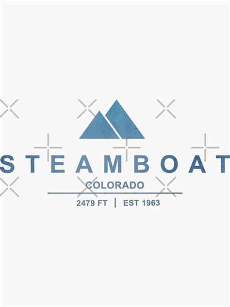 Steamboat Ski Resort Colorado Sticker For Sale By Carbonclothing