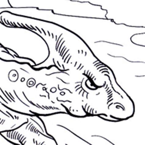 Parasaurolophus dinosaur king coloring pages. Free dinosaur coloring sheets for kids.