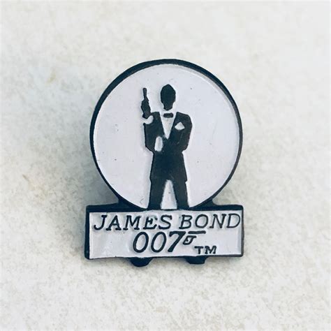 Vintage James Bond 007 Lapel Pin Pin De Esmalte Pasador De Etsy