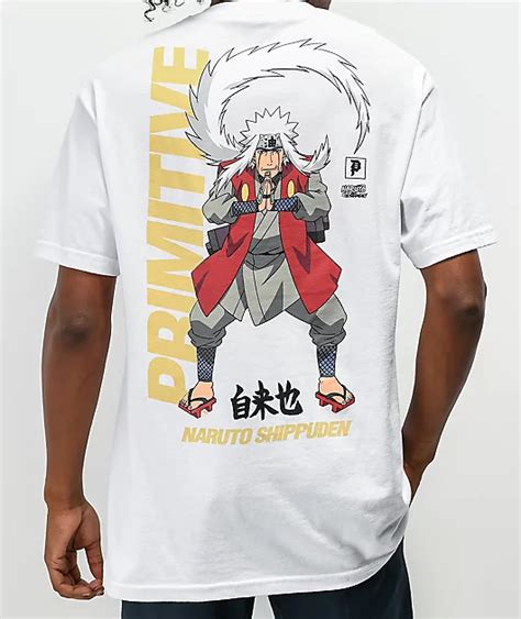 Primitive X Naruto Shippuden Jiraiya White T Shirt