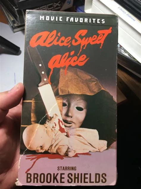 Alice Sweet Alice Vhs W Brooke Shields Good Condition Eur Picclick Fr