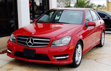 Wide range of auto accessories in stock! Seller of German Cars - 2014 Mercedes-Benz C-Class (Red/Black)