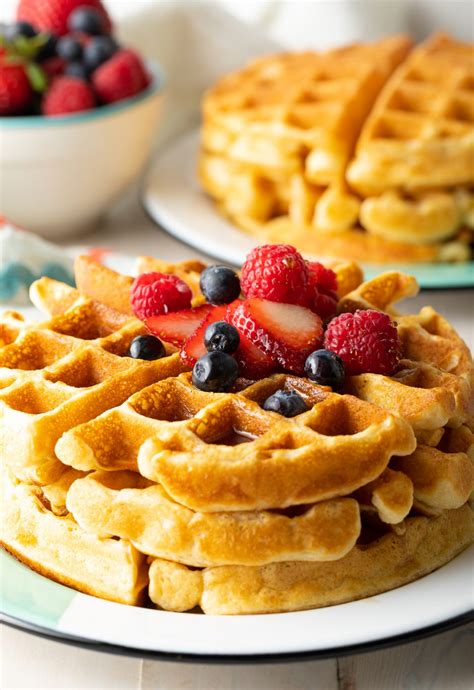 Easy Waffle Recipe Fluffy And Crispy Waffles A Spicy Perspective