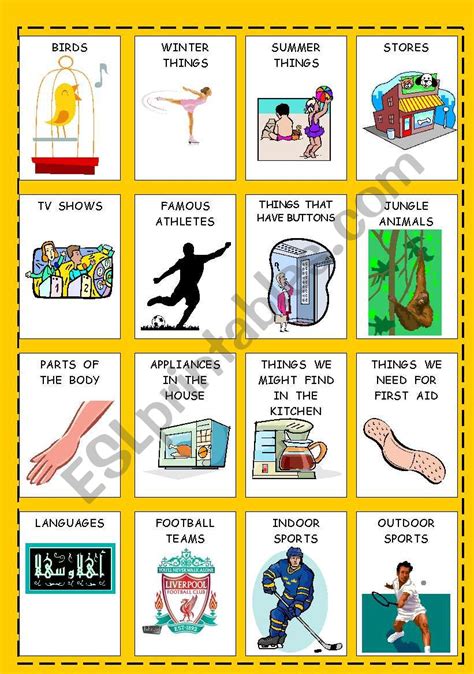 Beat The Clock Vocabulary Game Esl Worksheet By Friedfam