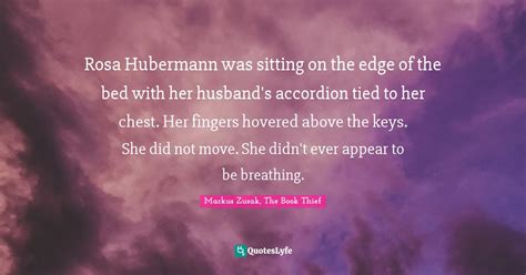 Rosa Hubermann Was Sitting On The Edge Of The Bed With Her Husbands A