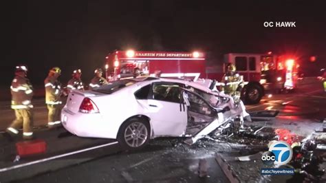 Man Killed In Fiery Anaheim Crash On The 91 Abc7 Los Angeles