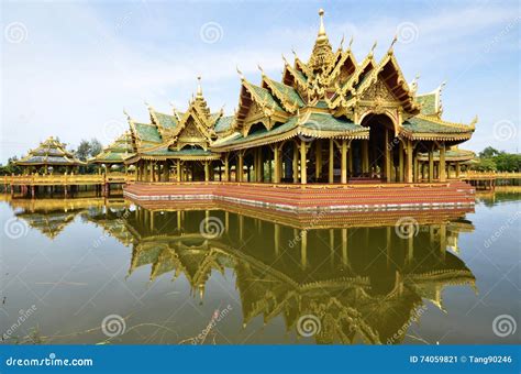 Pavilion Of The Enlightened In Ancient City In Bangkok Stock Image