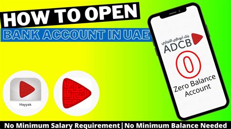 How To Open Bank Account In Uae Through Online Without Minimum Salary