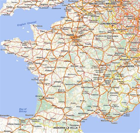 Carte Des Autoroutes De France