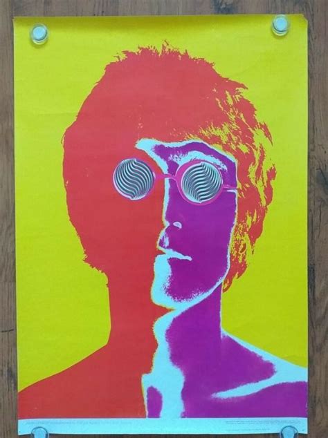 Mid Century Mad Men Original Beatles John Lennon By Avedon Poster