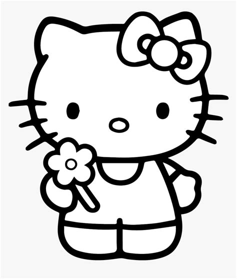 Hello Kitty Clipart Black And White, HD Png Download , Transparent Png