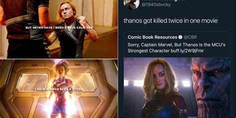 Mcu 10 Memes That Perfectly Sum Up Captain Marvel As A Character