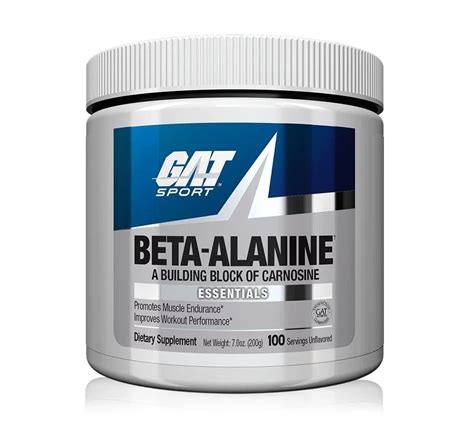 gat beta alanine powder 100 serv unflavored prosalud