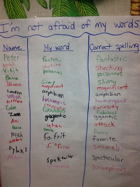 Ch 4 I Am Not Afraid Of My Words Anchor Chart To Help Nudge